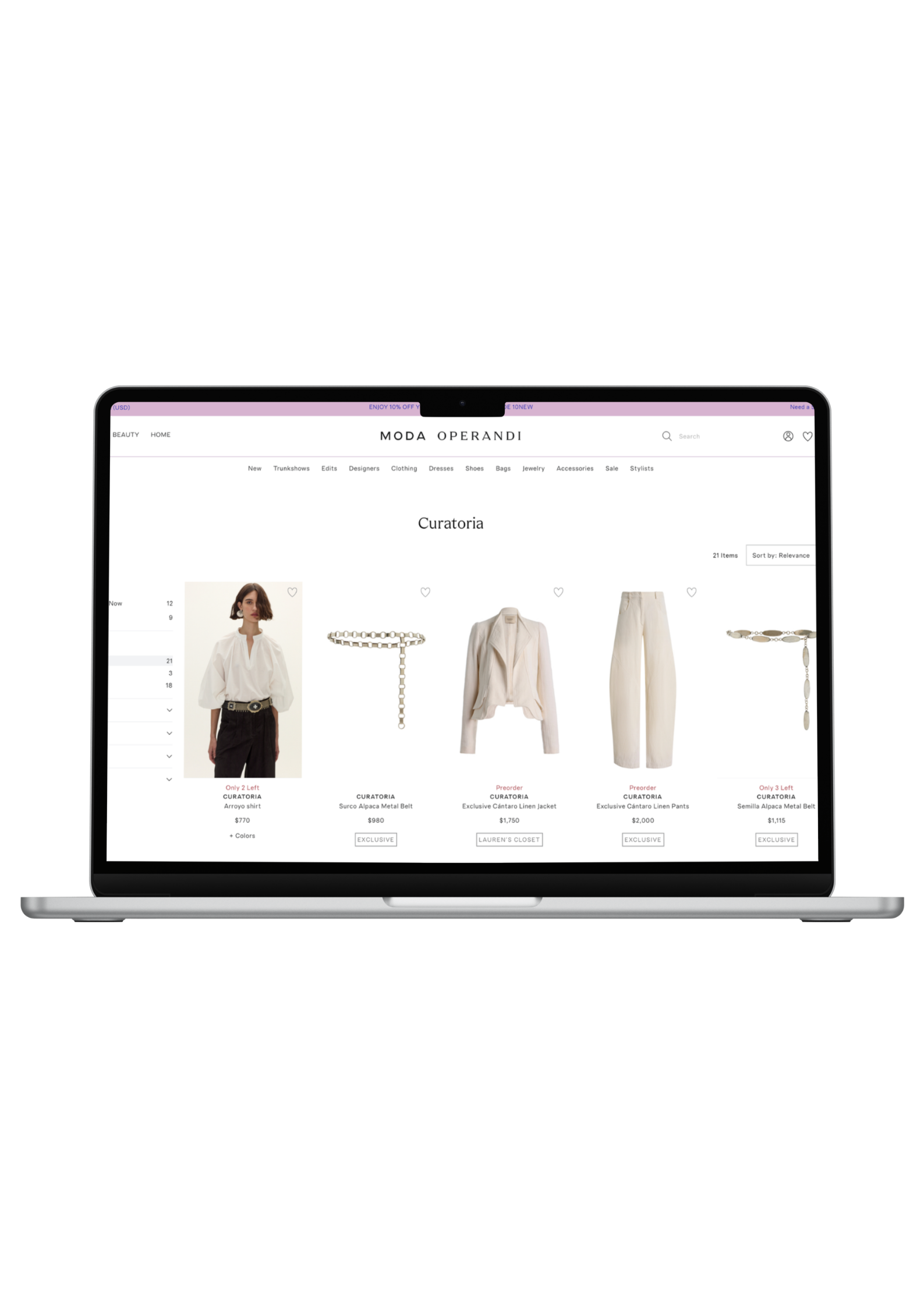 CURATORIA at MODA OPERANDI