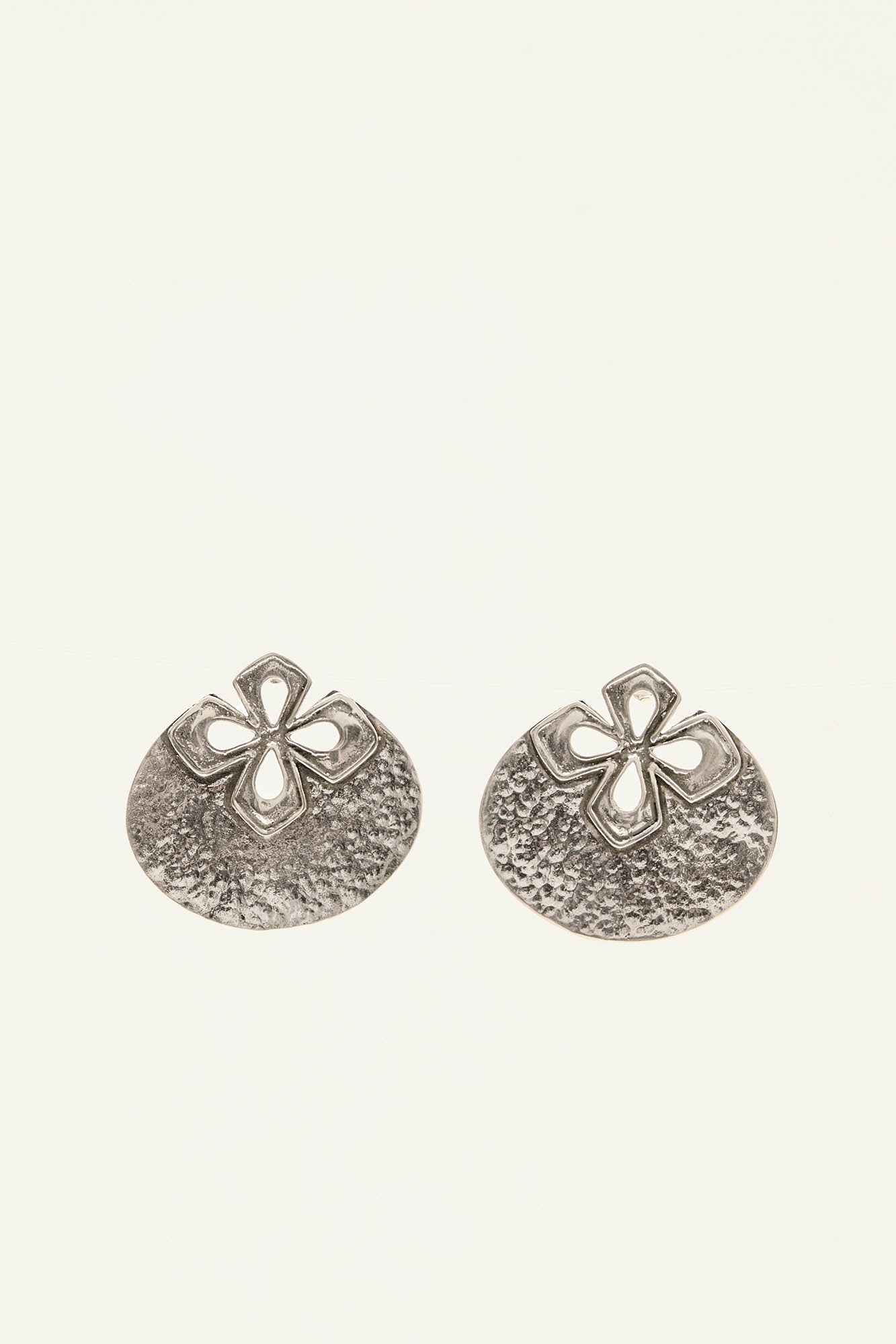 Criolla Silver Stud Earrings
