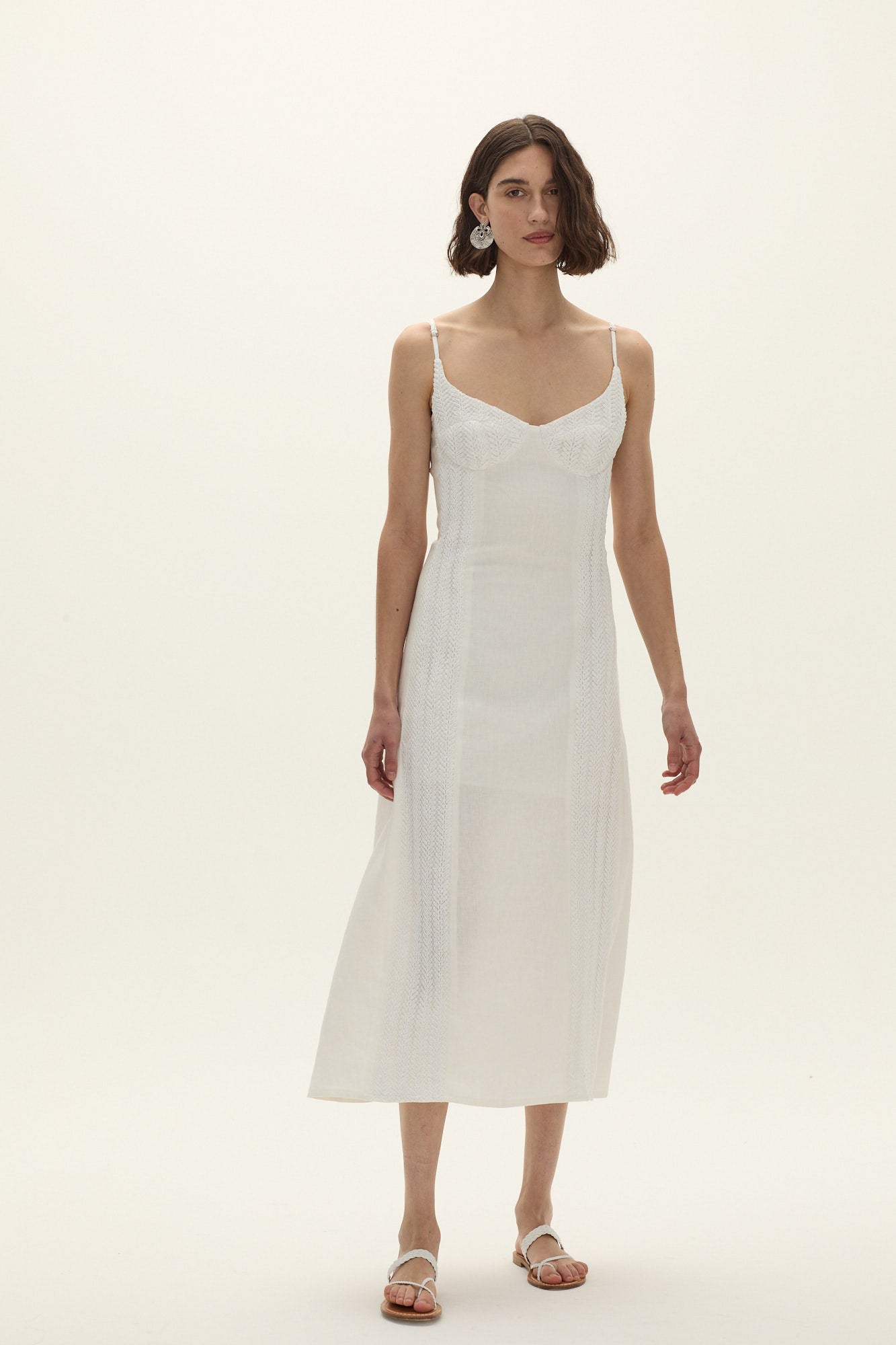Espiga Linen Dress White / 32 Espiga Linen Dress White / 32