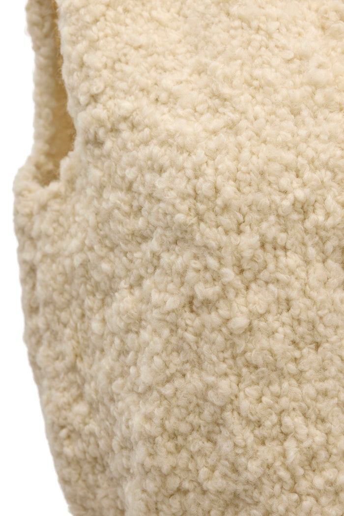 Lira Curly Wool Knit Vest