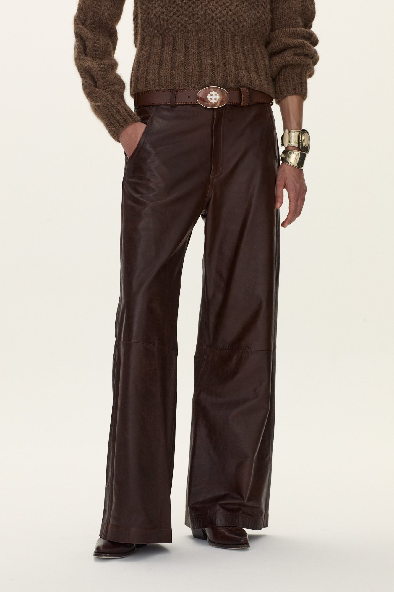 Rivero Leather Trousers