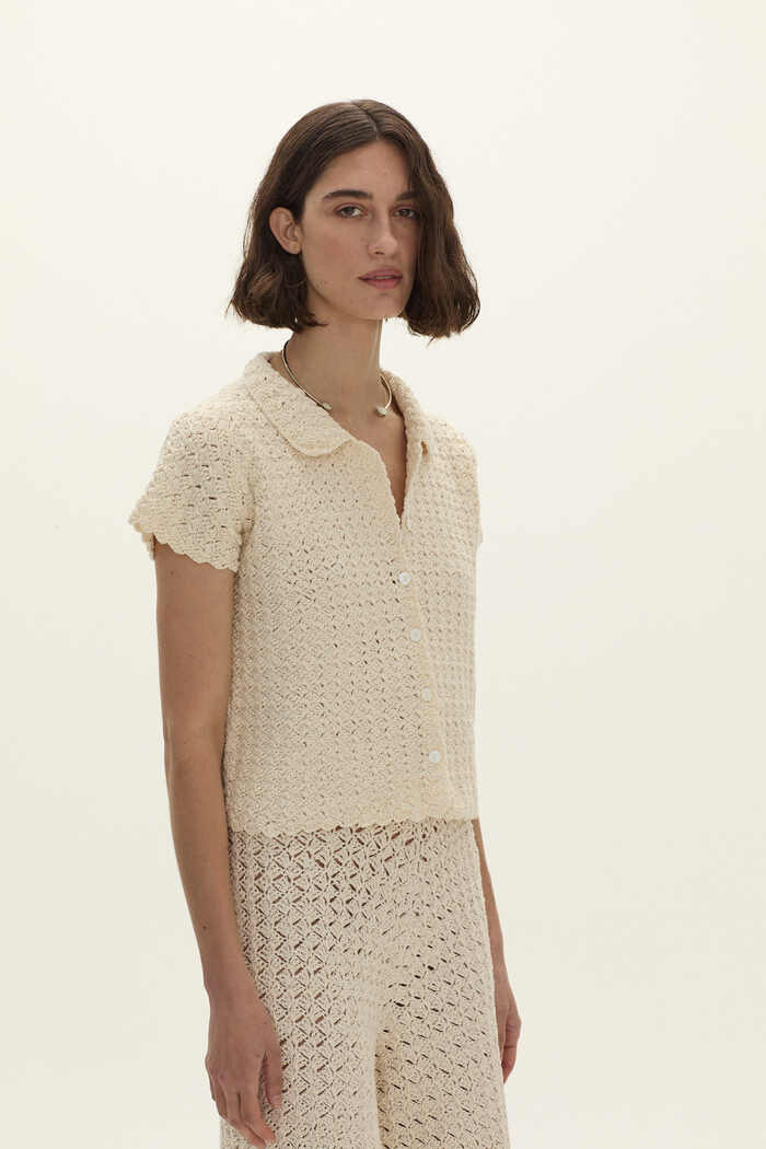 Serena Hand Crochet Shirt