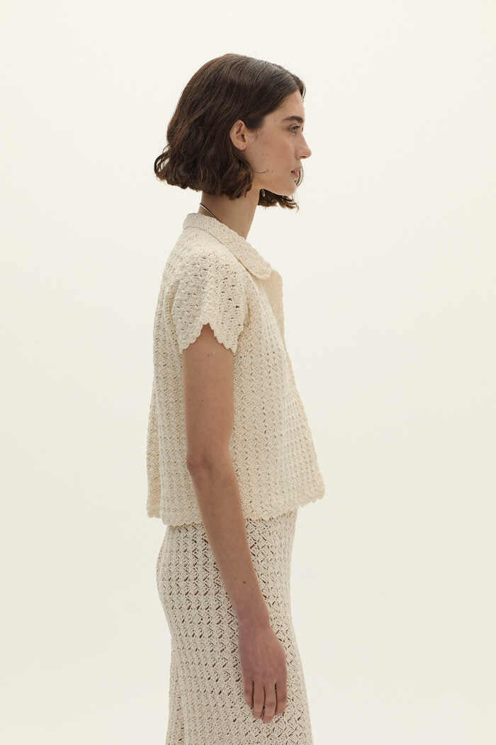 Serena Hand Crochet Shirt