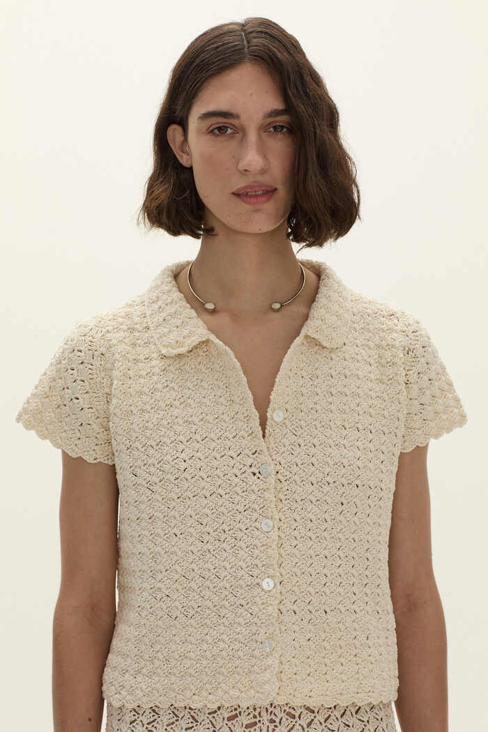 Serena Hand Crochet Shirt