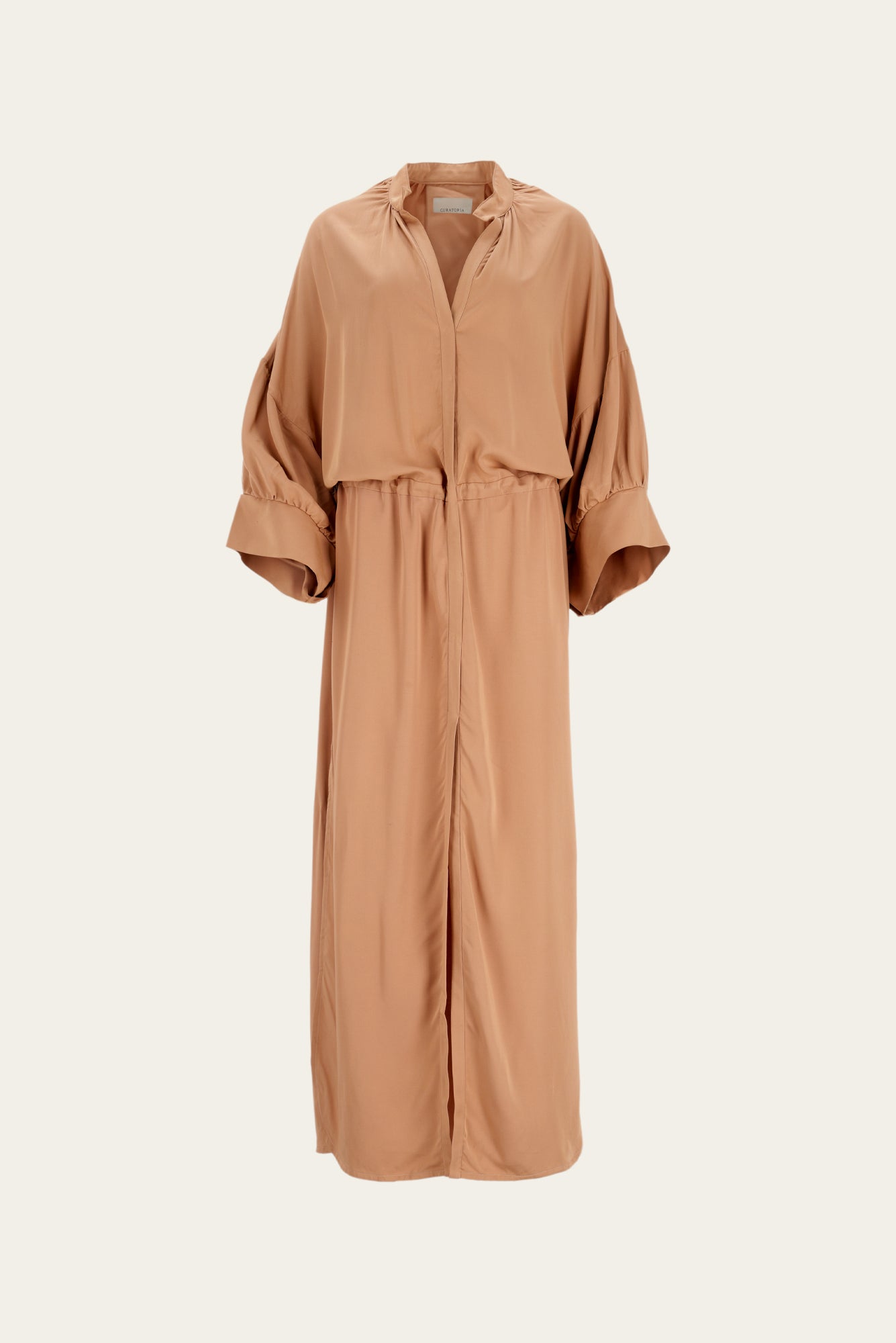 long sleeve bamboo dress Manantial Bamboo Dress – Elegant Summer Gown