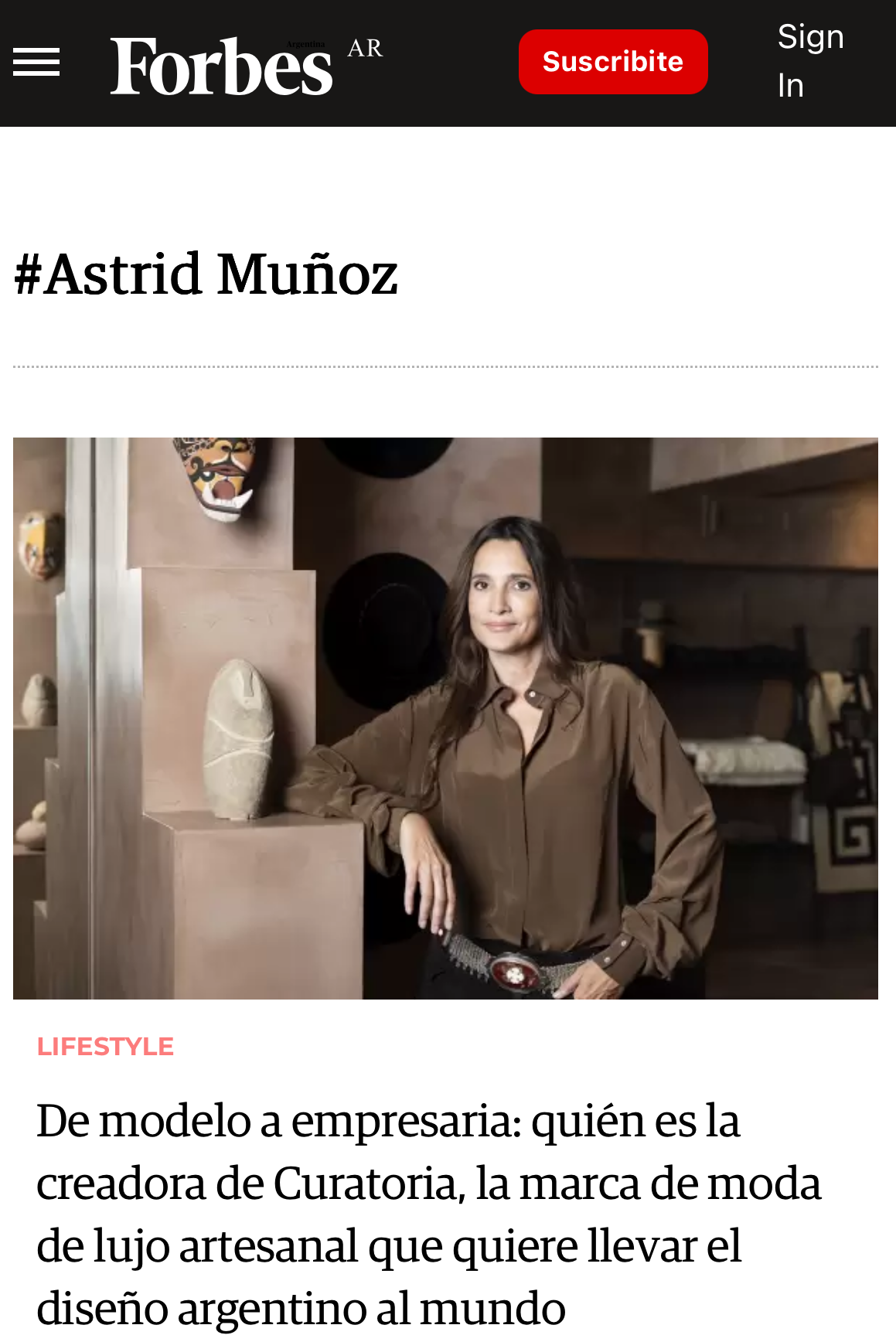 Featured in Forbes Argentina