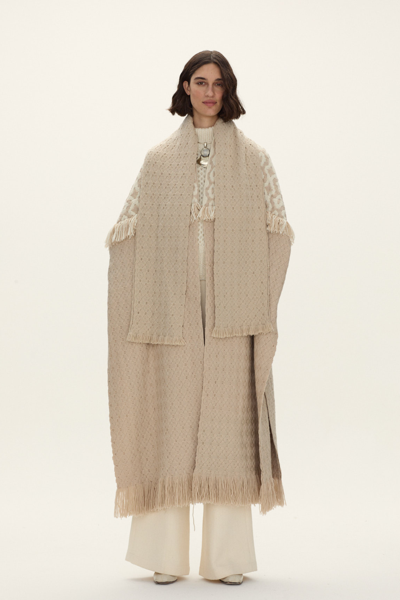 Acacia  Handwoven Loom Poncho