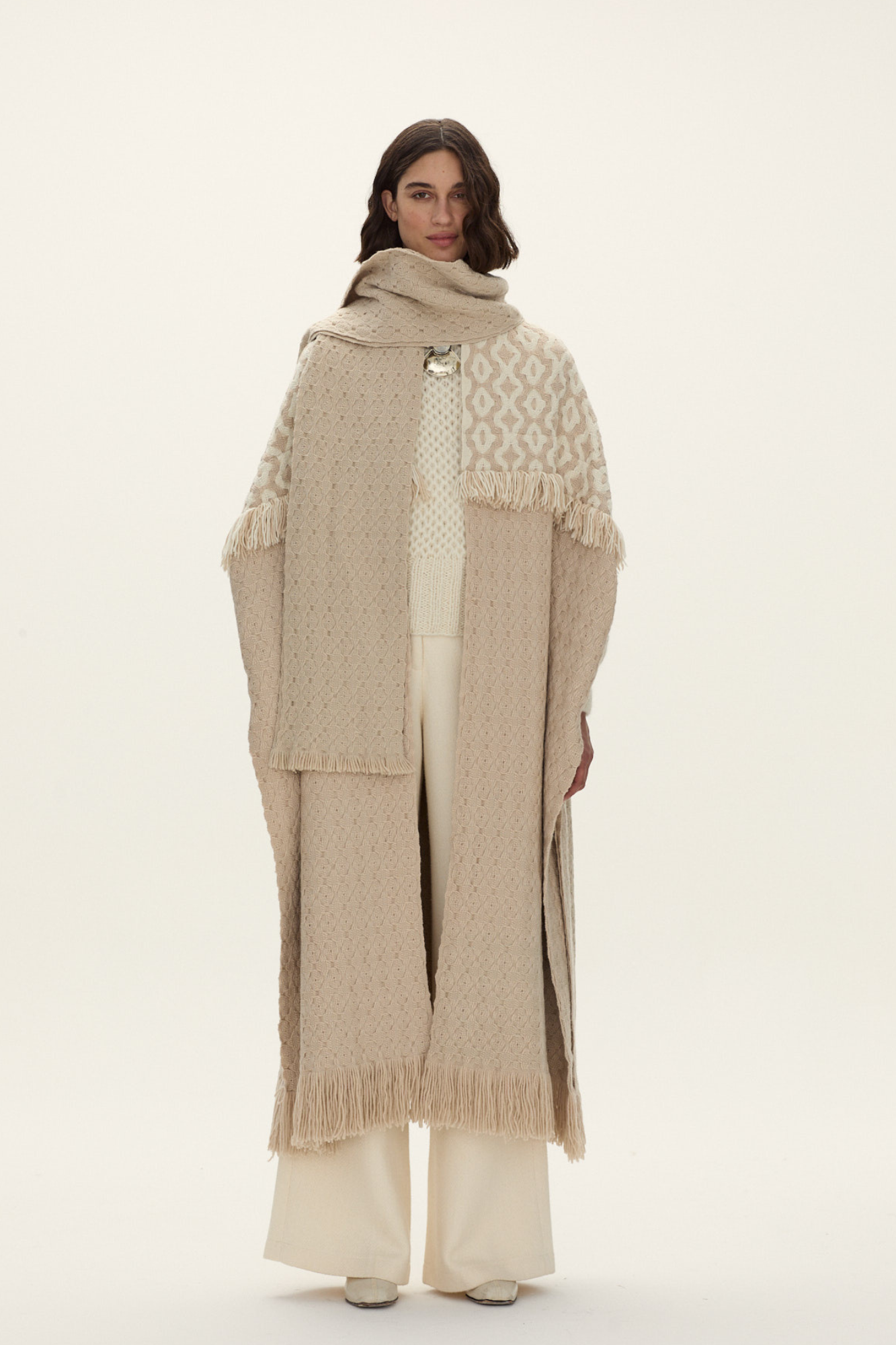 Acacia  Handwoven Loom Poncho