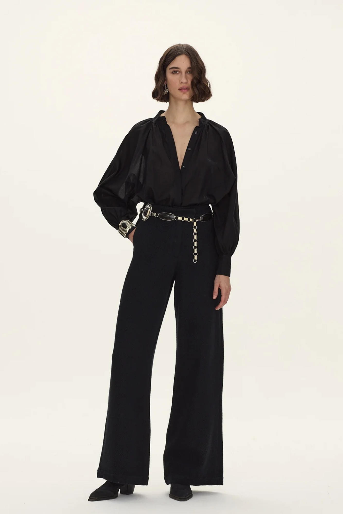Lazo Hand-Loomed Cotton Trousers