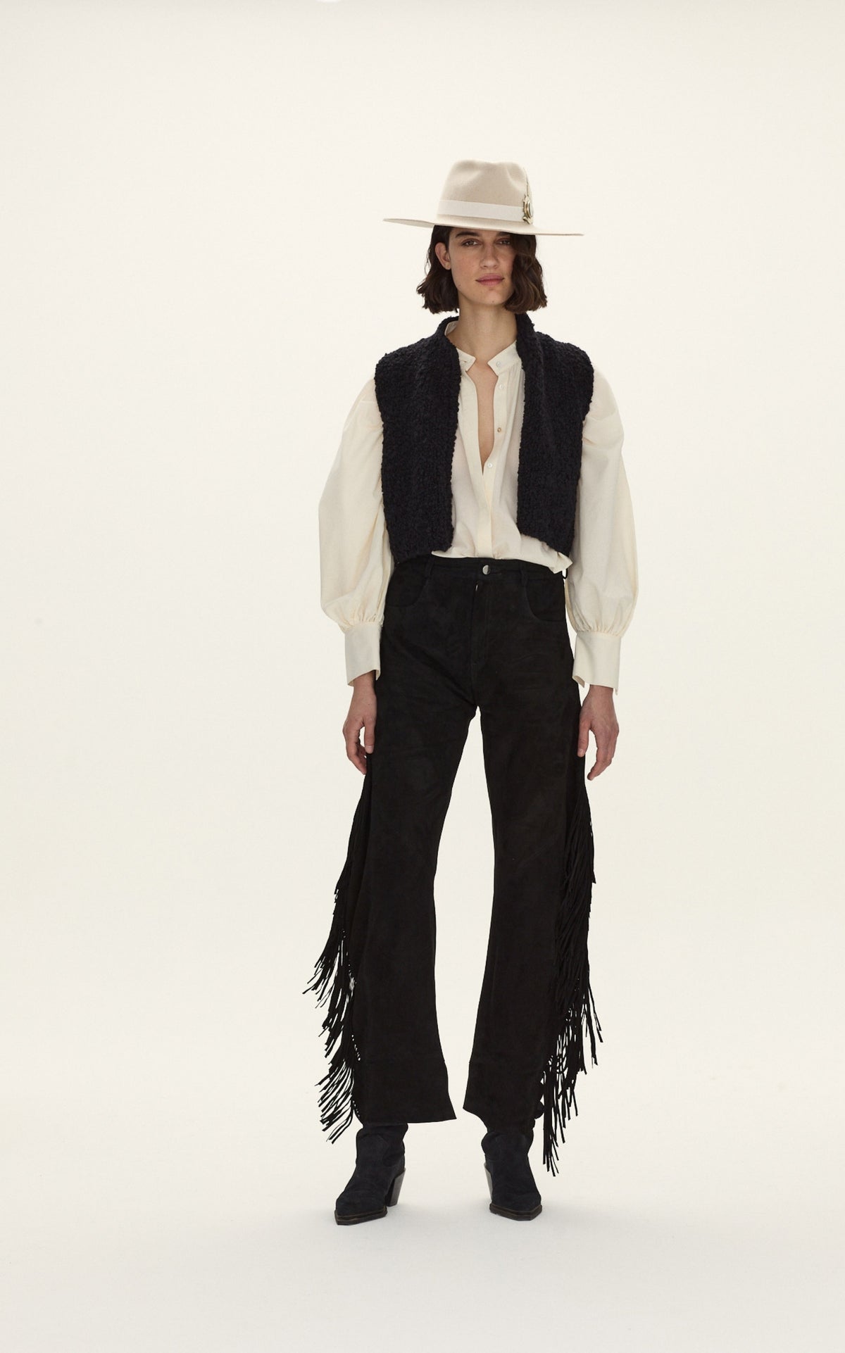 Quebrada Leather Fringes Pant