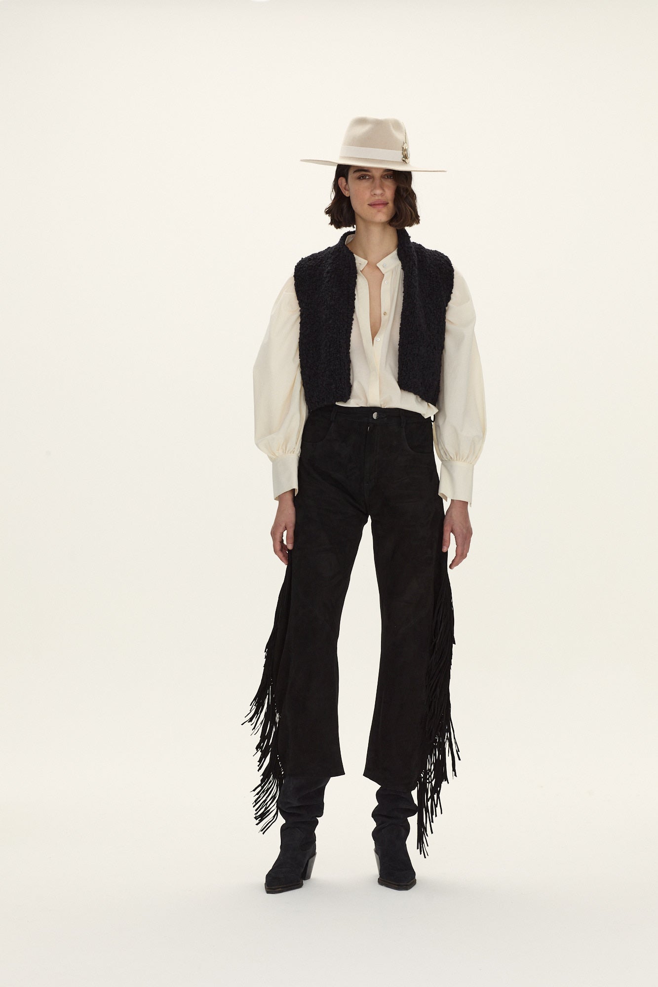 Quebrada Leather Fringes Pant