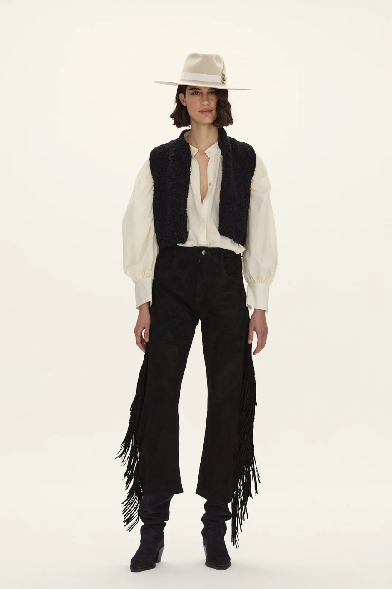 Quebrada Leather Fringes Pant