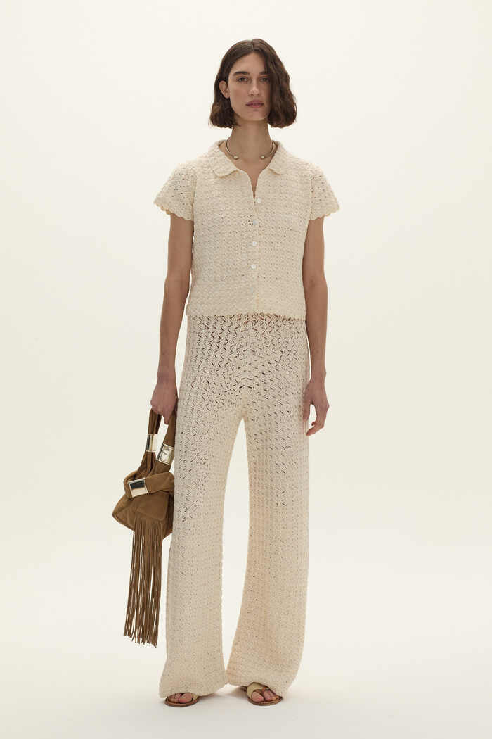 Serena Hand Crochet Shirt