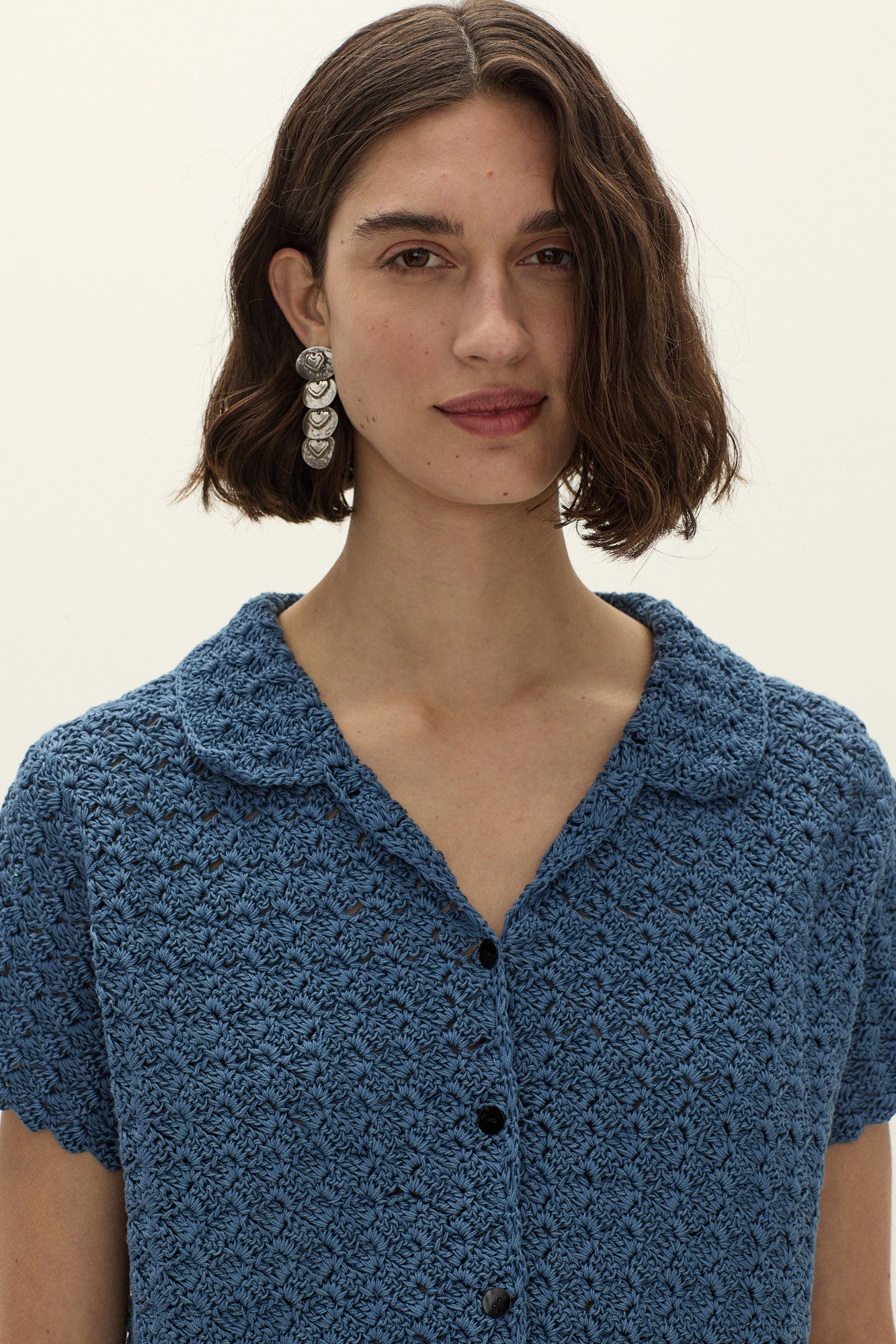 Serena Hand Crochet Shirt