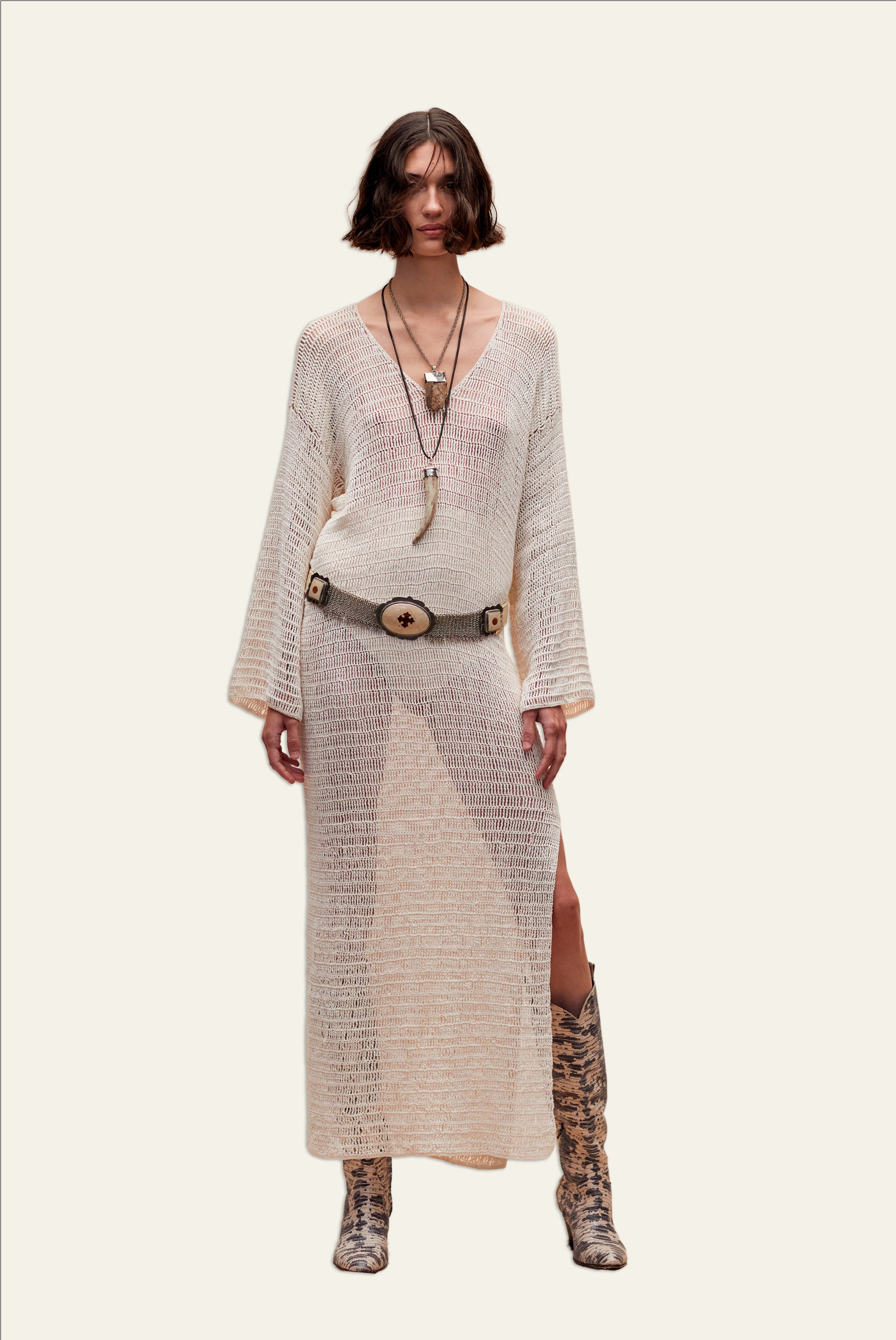 Marina Hand Crochet Kaftan